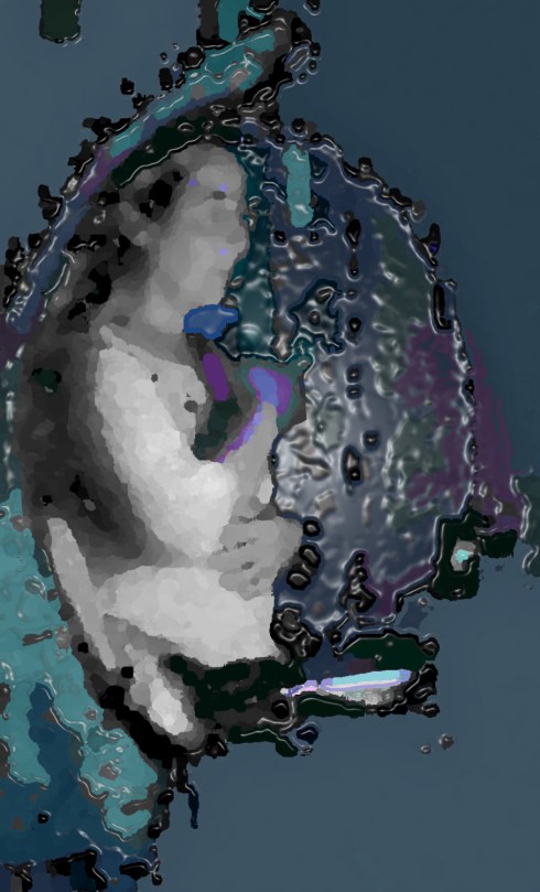 Woman / Tomorrow, digital art from photograph by Michael Dickel ©2013