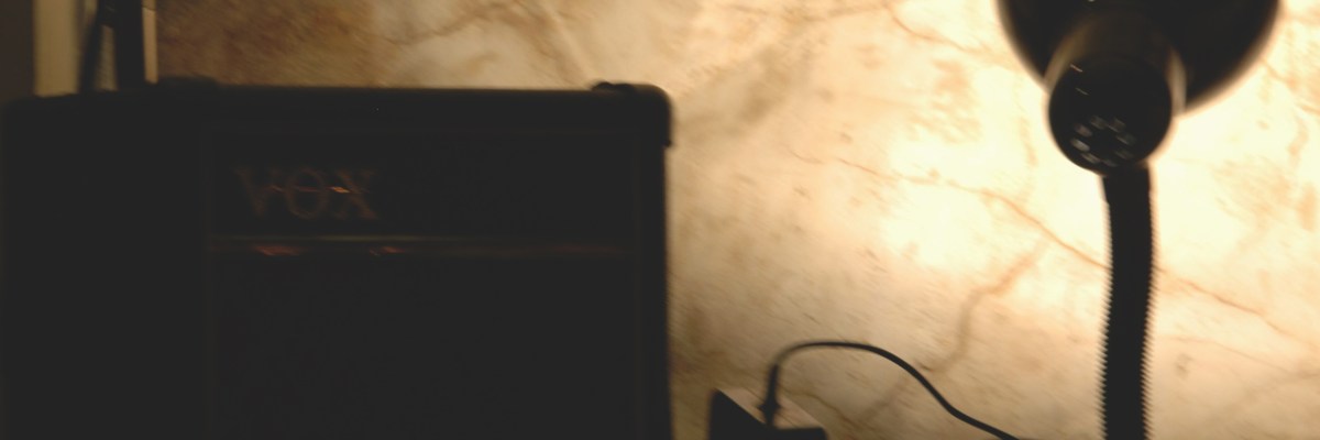 Digitally altered photos of a poetry reading