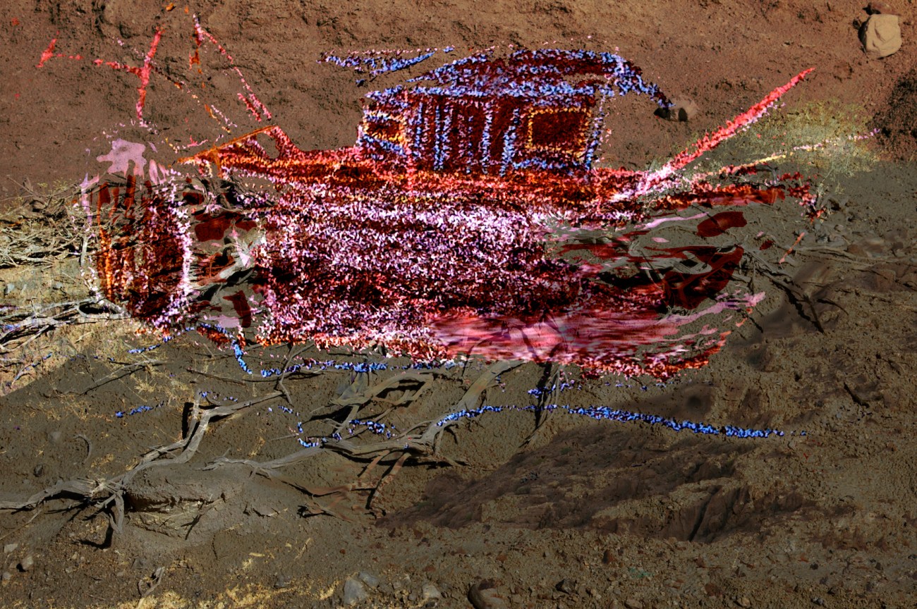 Ark-2 Digital Art from photos and sidewalk chalk