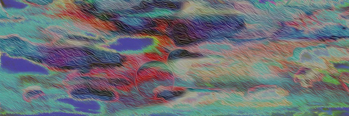 The day I dove down and the sharks were not there… digital art ©2014 Michael Dickel