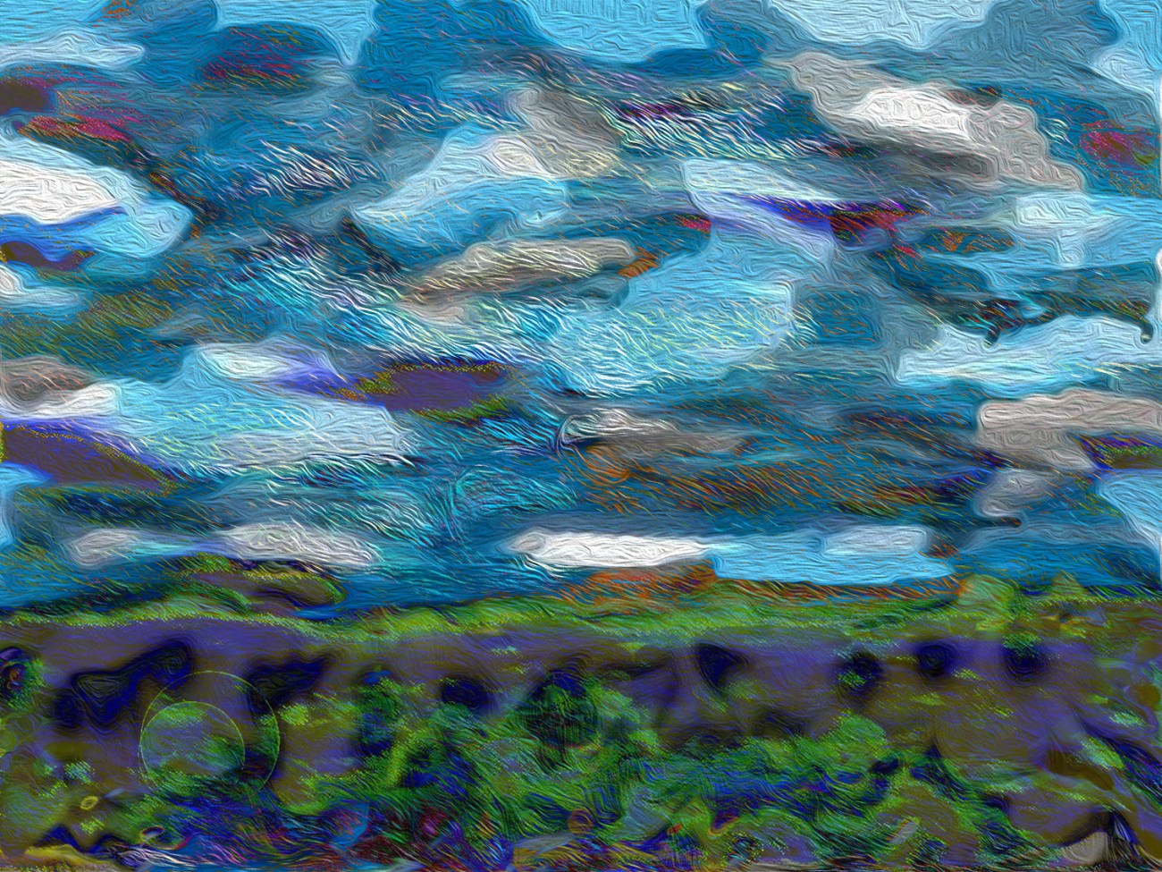 So I dove in digital art ©2014 Michael Dickel