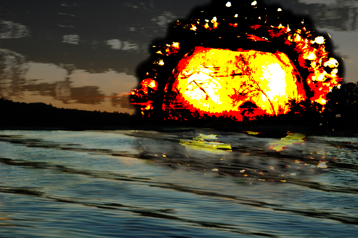 The Rivers They Flow with Tears Michael Dickel Digital landscape from photos ©2017